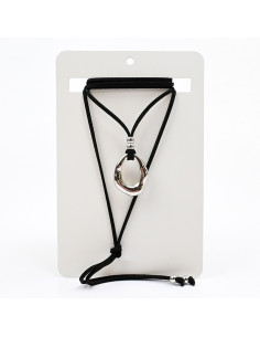 Collar de Gamuza y Dije Orgánico