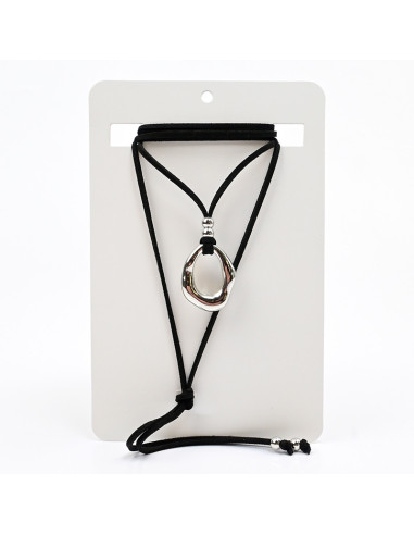 Collar de Gamuza y Dije Orgánico
