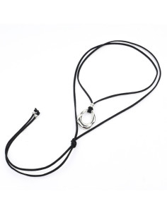 Collar de Gamuza y Dije Orgánico