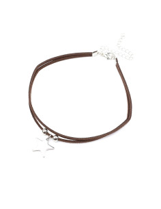 Choker de Gamuza y Dije