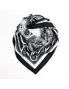 Pañuelo Paisley Black  (70x70)