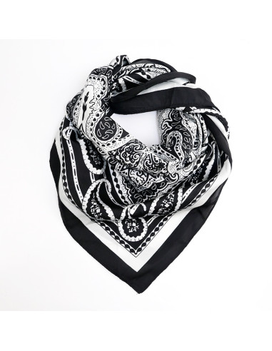Pañuelo Paisley Black  (70x70)