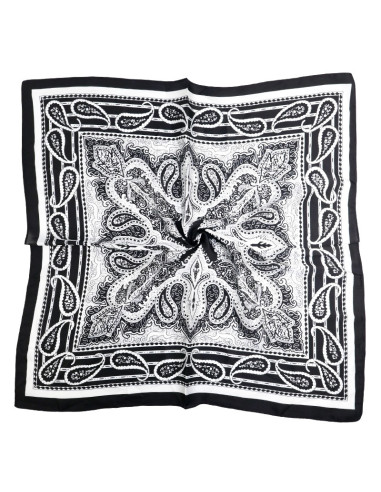 Pañuelo Paisley Black  (70x70)