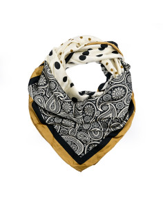 Pañuelo XXL Paisley Black