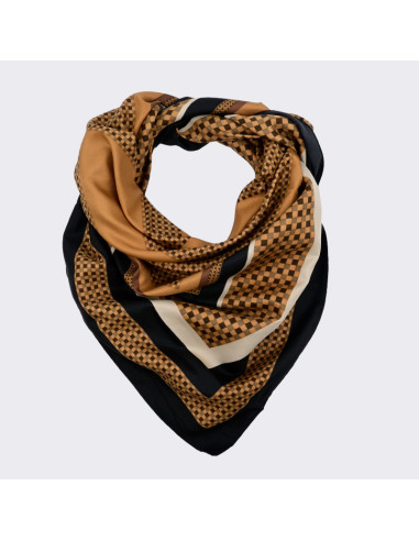 Pañuelo XXL Geometric Brown