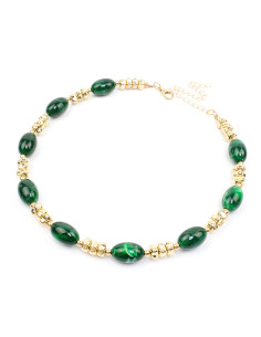 Collar Enhebrado y Acrílico