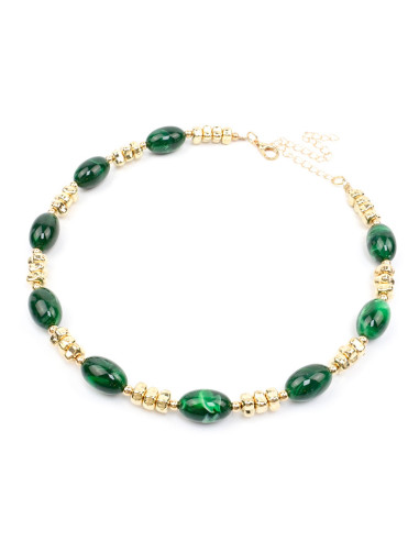 Collar Enhebrado y Acrílico