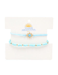 Set de Pulseras de Hilo Mundial
