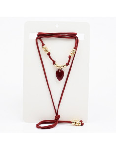Collar de Gamuza y Dije | Infinita Moda