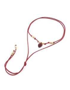 Collar de Gamuza y Dije | Infinita Moda