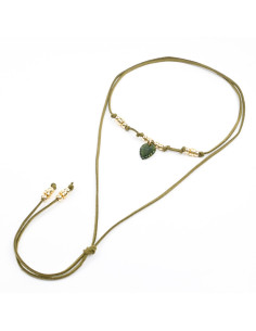 Collar de Gamuza y Dije | Infinita Moda