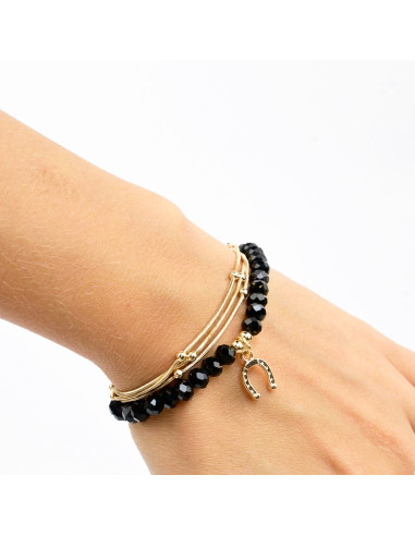 Set de Pulseras Cadena y Elástica