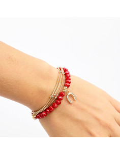 Set de Pulseras Cadena y Elástica