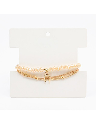 Set de Pulseras Cadena y Elástica