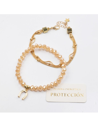 Set de Pulseras Cadena y Elástica