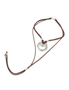 Collar corbatero Double Circles | Venta mayorista – Infinita