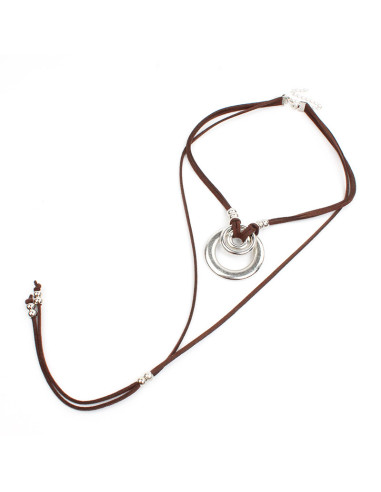 Collar corbatero Double Circles | Venta mayorista – Infinita