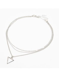 Collar Triple de Cadena y Dije | Infinita Moda
