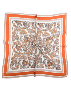 Pañuelo Orange Beige (70x70)