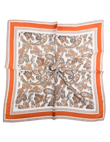 Pañuelo Orange Beige (70x70)