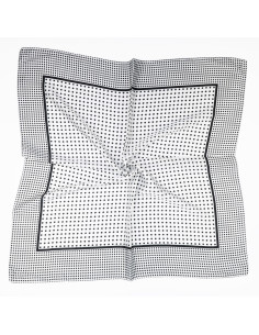 Pañuelo  Tiny Polka Dots White (70x70)