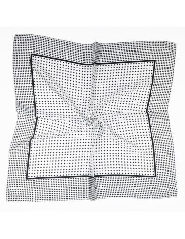 Pañuelo  Tiny Polka Dots White (70x70)
