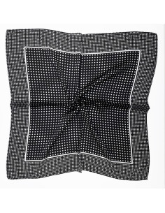 Pañuelo  Tiny Polka Dots Black (70x70)