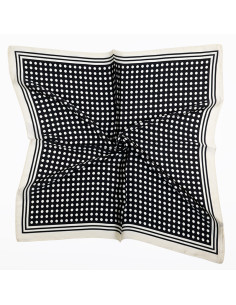 Pañuelo  Dots in Frame Black(70x70)