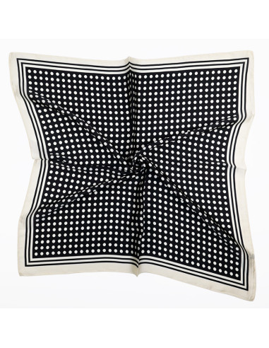 Pañuelo  Dots in Frame Black(70x70)