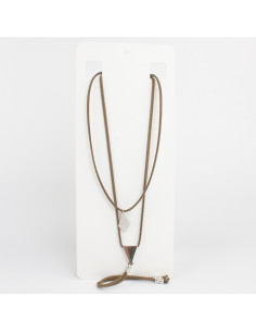 Collar Corbatero de Gamuza