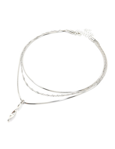 Collar de Cadenas y Dije | Infinita Moda