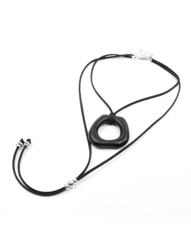 Collar Doble de Gamuza | Infinita Moda
