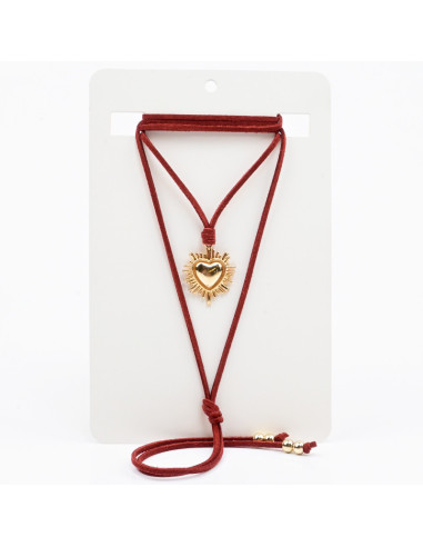 Collar de Gamuza Corazón