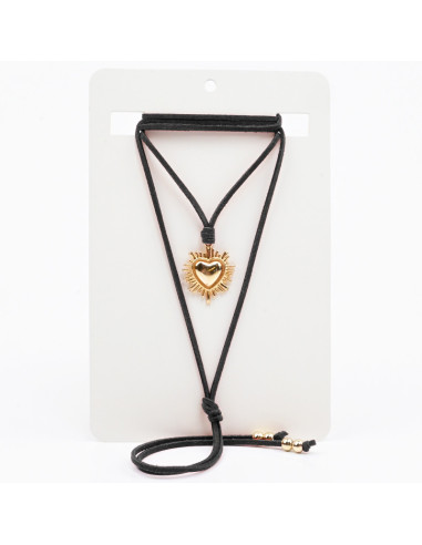 Collar de Gamuza Corazón