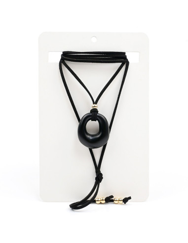 Collar Orgánico de Gamuza | Infinita Moda