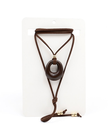Collar Orgánico de Gamuza | Infinita Moda