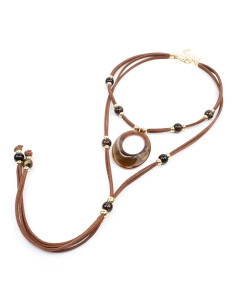 Corbatero de Gamuza Boho | Infinita Moda