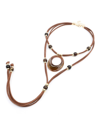Corbatero de Gamuza Boho | Infinita Moda