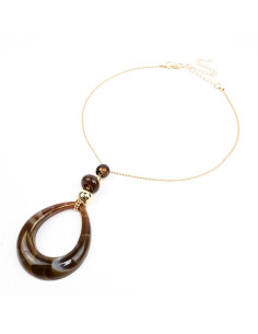 Collar de Cadena y Acrílico