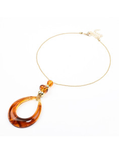 Collar de Cadena y Acrílico