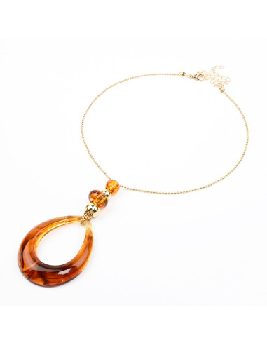 Collar de Cadena y Acrílico