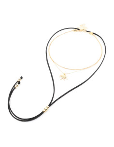 Set de Collares Gamuza y Cadena