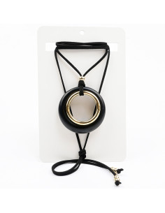 Collar de Gamuza y Dije Acrílico
