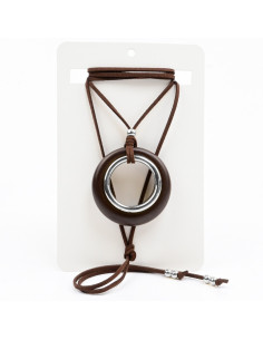 Collar de Gamuza y Dije Acrílico