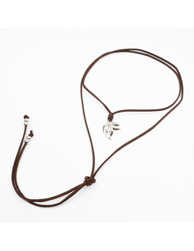 Collar de Gamuza Leaf | Infinita Moda