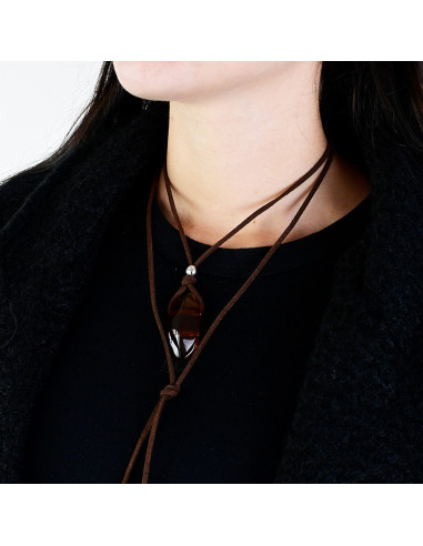 Collar de Gamuza Marmolado | Infinita Moda