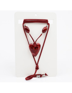 Collar de Gamuza Marbled Heart