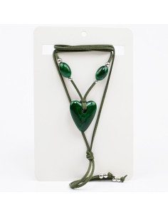 Collar de Gamuza Marbled Heart