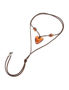 Collar de Gamuza Marbled Heart