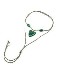 Collar de Gamuza Marbled Heart